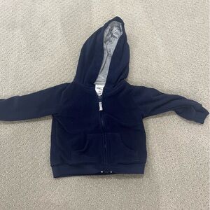 Carter's Navy Blue Kids Fleece Hoodie Zip-up Jacket